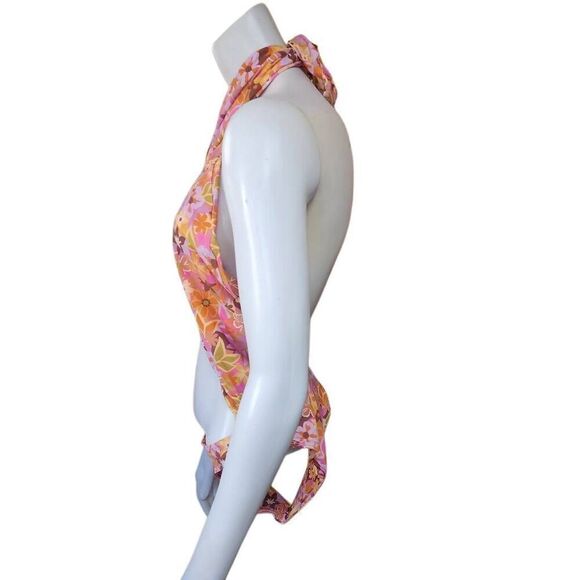 NWT Stone Fox Swim Retro Pop Azalea One-Piece Swimsuit (L) - Picture 6 of 8